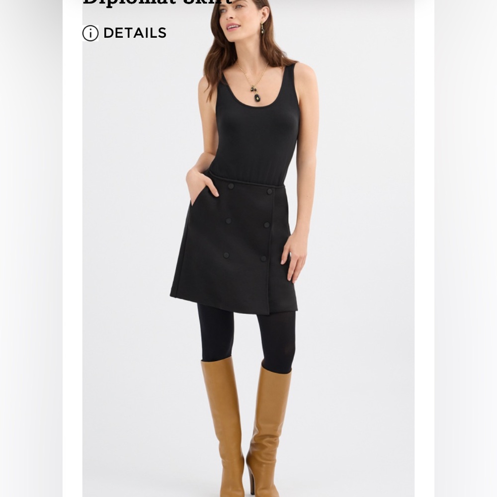 cabi Diplomat Skirt Black Size 10 NWOT